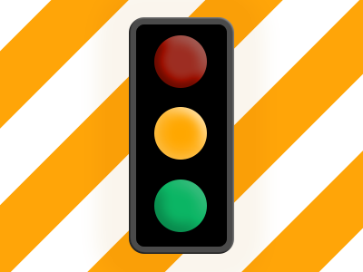 traffic light orange